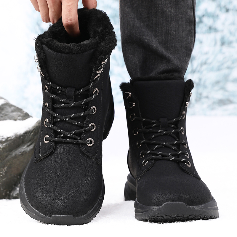 Men'S Fashion Running Shoes - Men Winter Snow Boots for Waterproof