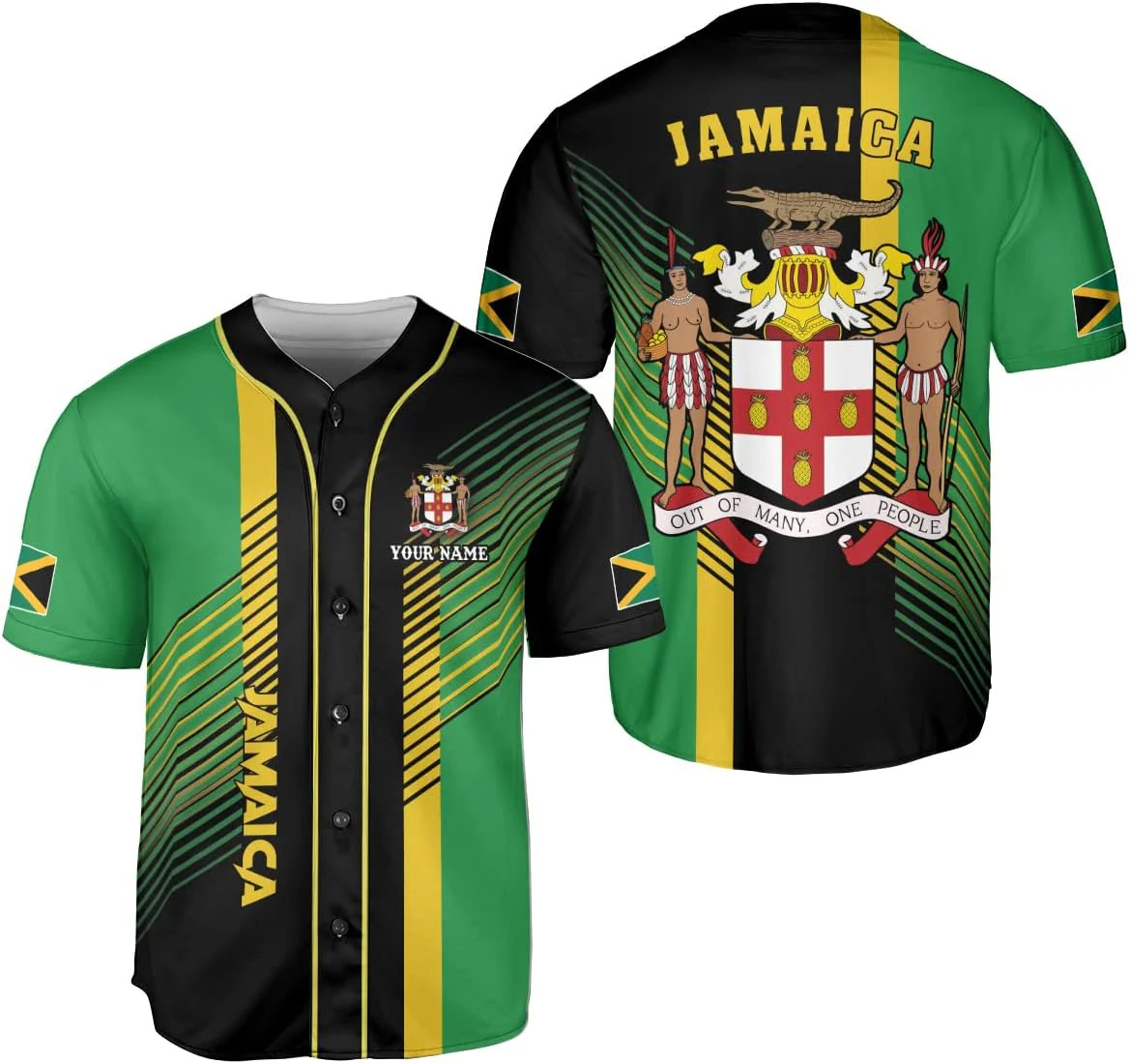 Men'S Fashion Names - Personalized Name Jamaica Design Patterns 3D