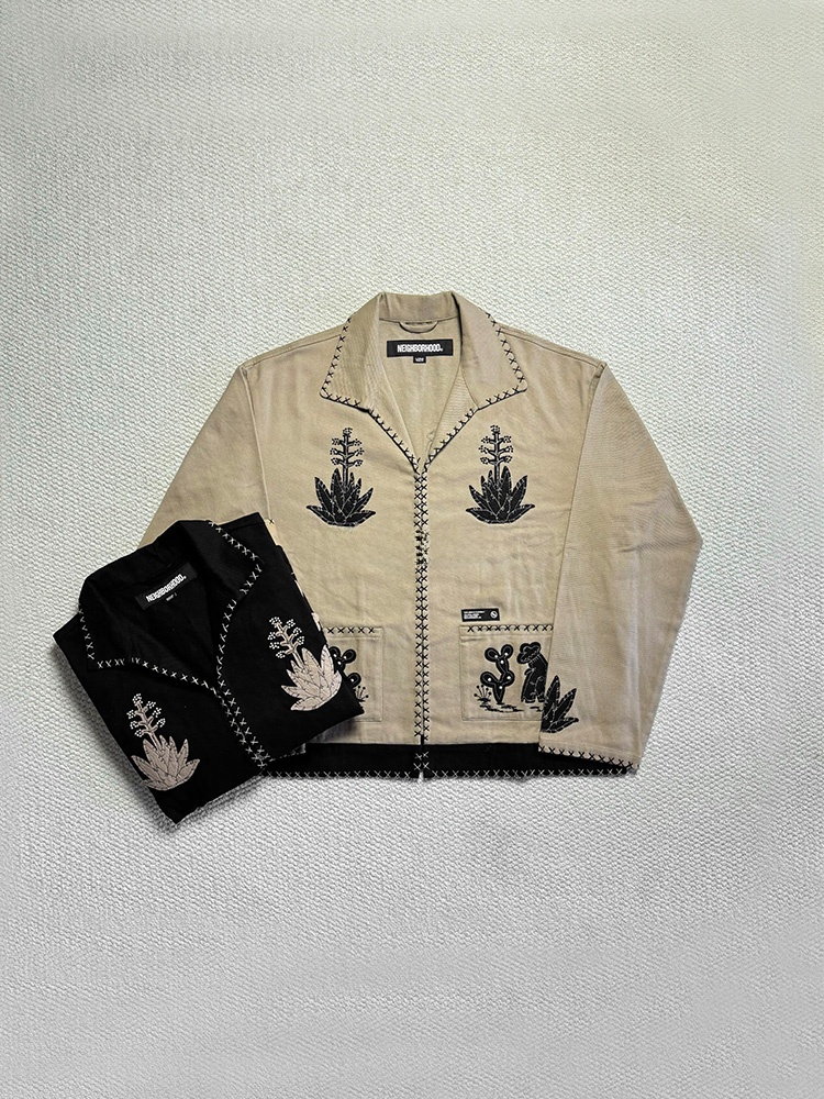 Harrington Jacket - 004 Brand Embroidered Felt Patch Jacket