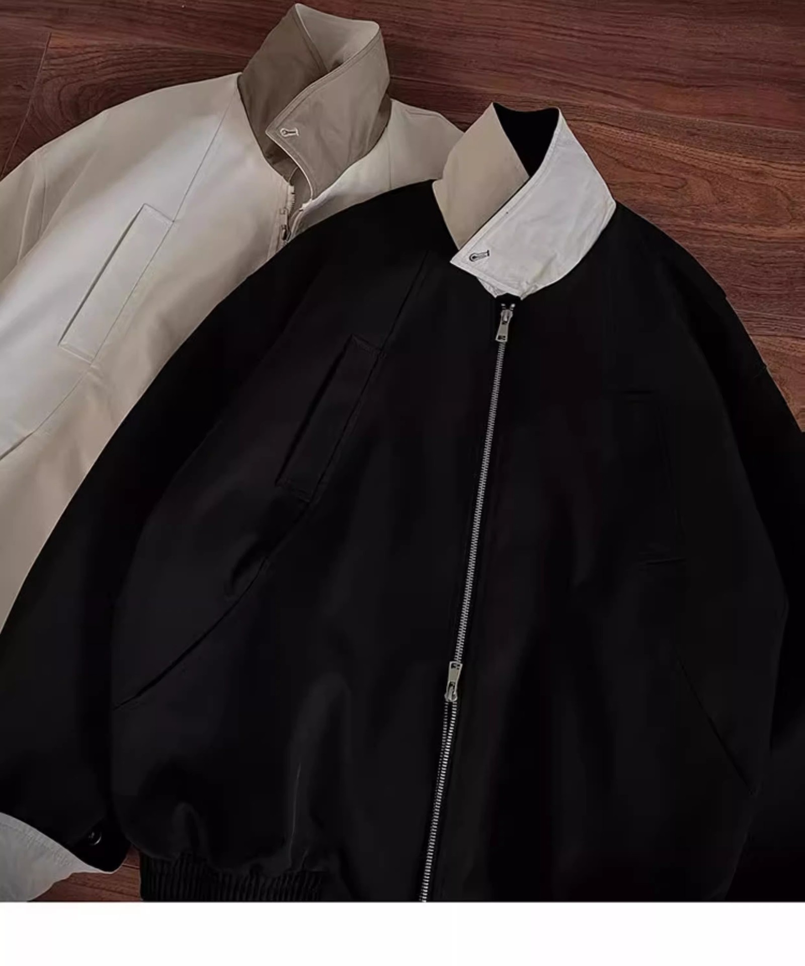 Harrington Jacket - Minimalist Harrington Flight For Men, Autumn