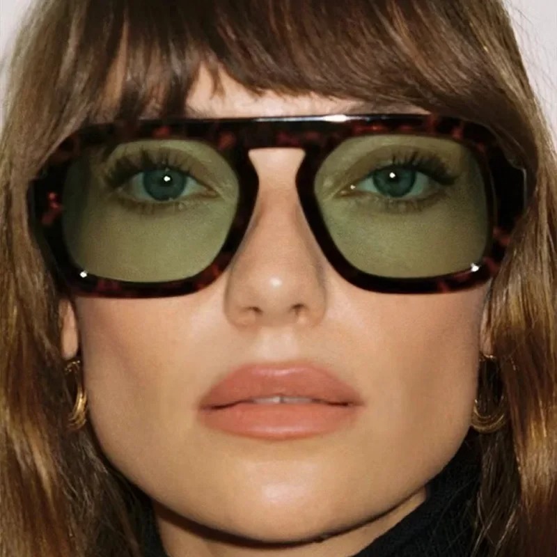 Men'S Fashion Model - Retro Square Sunglasses Women Fashion Brand