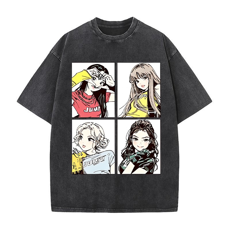 Men'S Fashion Model - BlackPink Retro Fashion Tees for Men