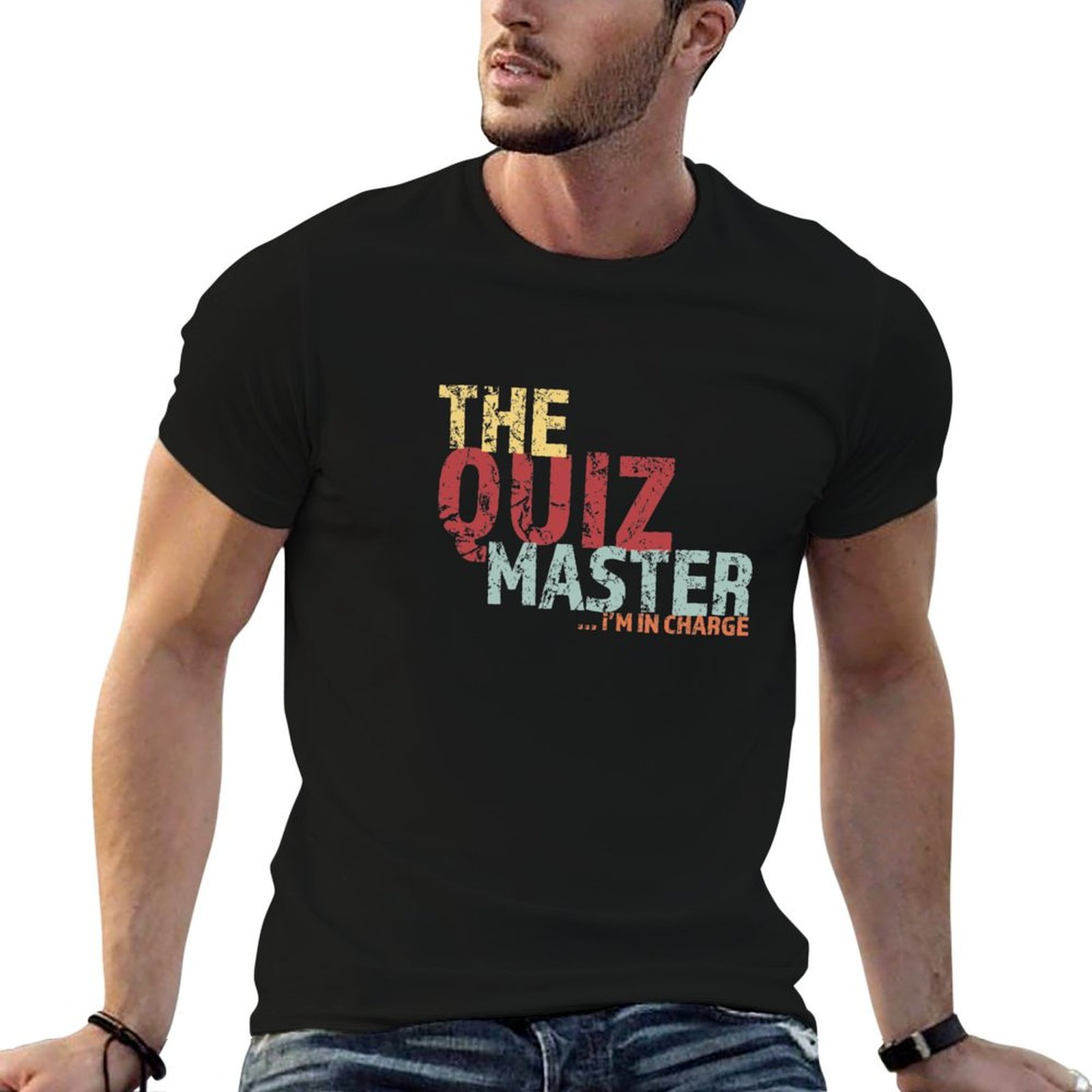 Men'S Fashion Quiz - Quiz master Pub Quiz Team T-Shirt