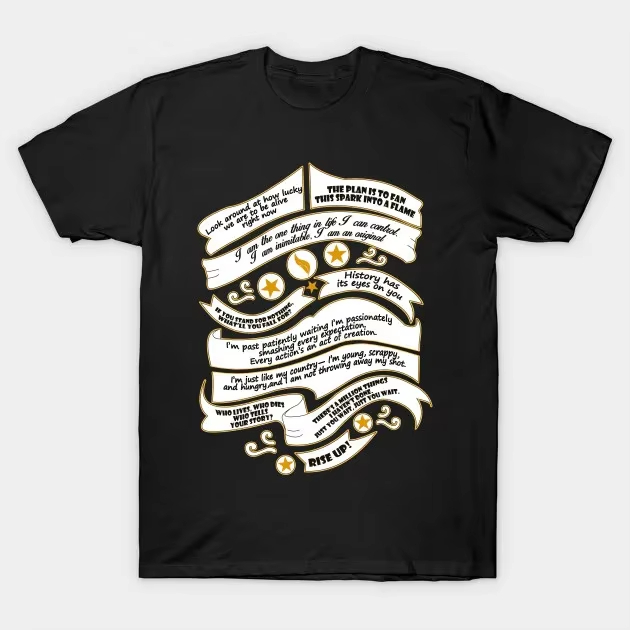 Men'S Fashion Quotes - 2026 Hamilton Musical Quote T-Shirt Cotton