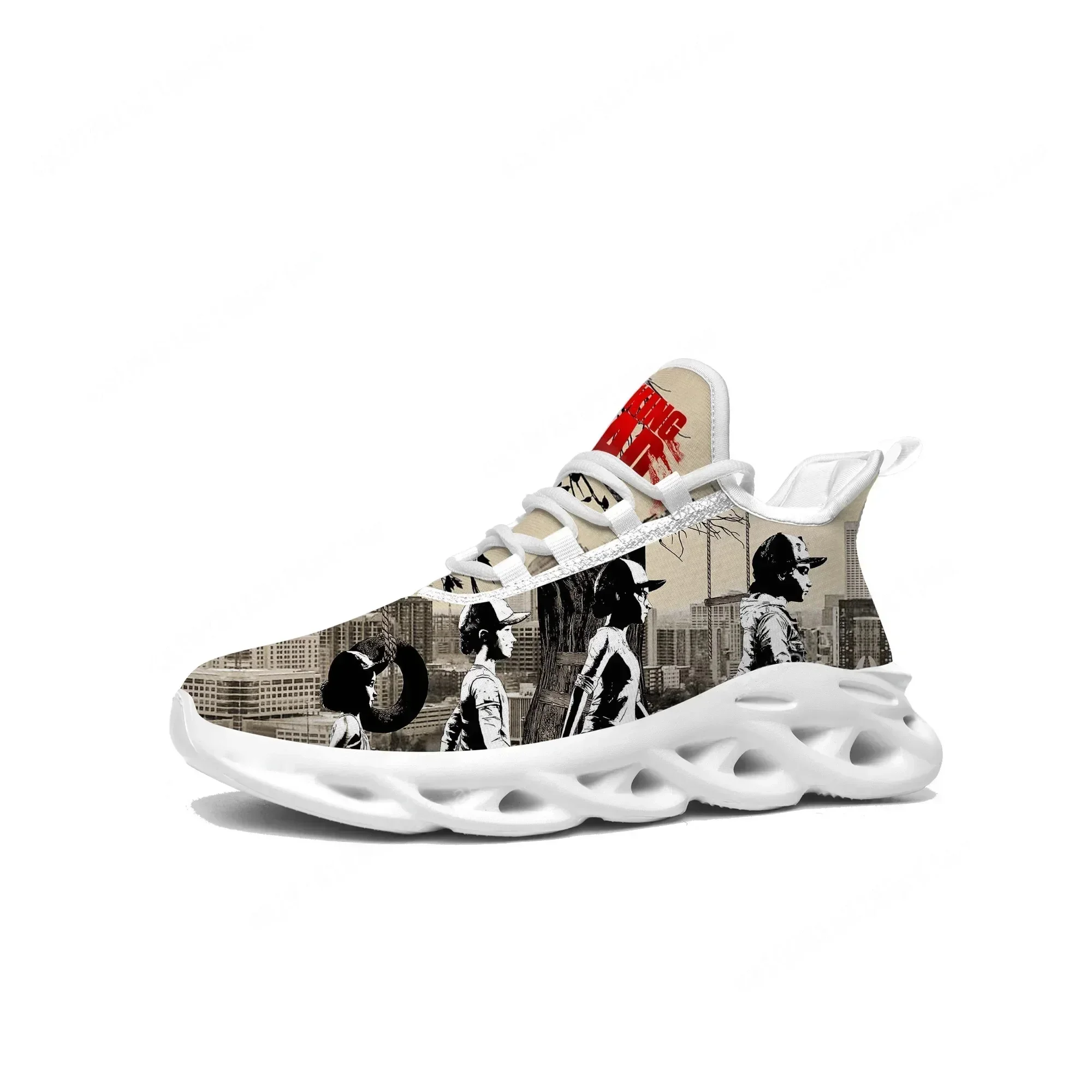 Men'S Fashion Running Shoes - The Walking Dead Sneakers Cartoon Game