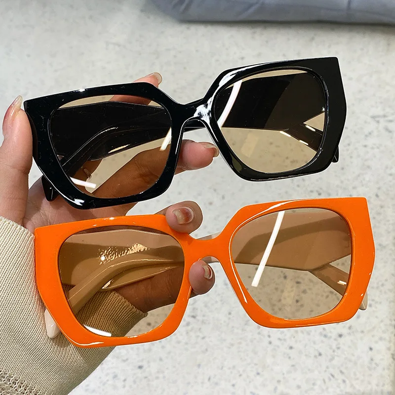 Men'S Fashion Model - Vintage Brand Designer Polygon Sunglasses Women