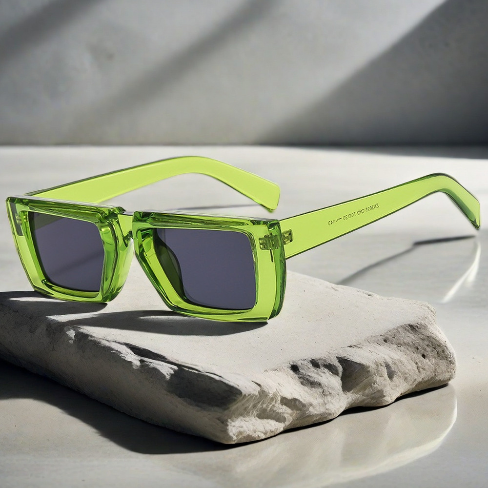 Men'S Fashion Model - New Rectangle Sunglasses for Men Women