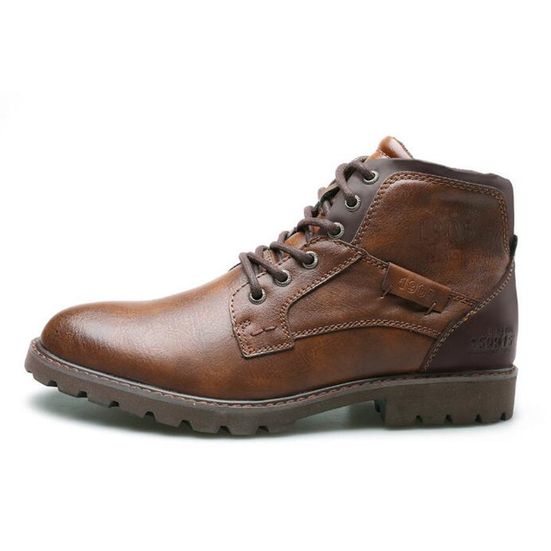Mens Fashion Combat Boots - 2026 Leather Men Ankle Boots Plus