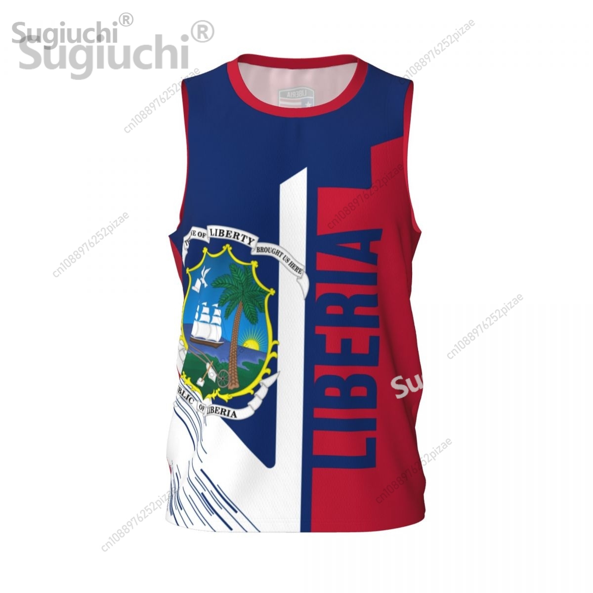 Men'S Fashion Names - Custom Name Number Liberia 3D Flag