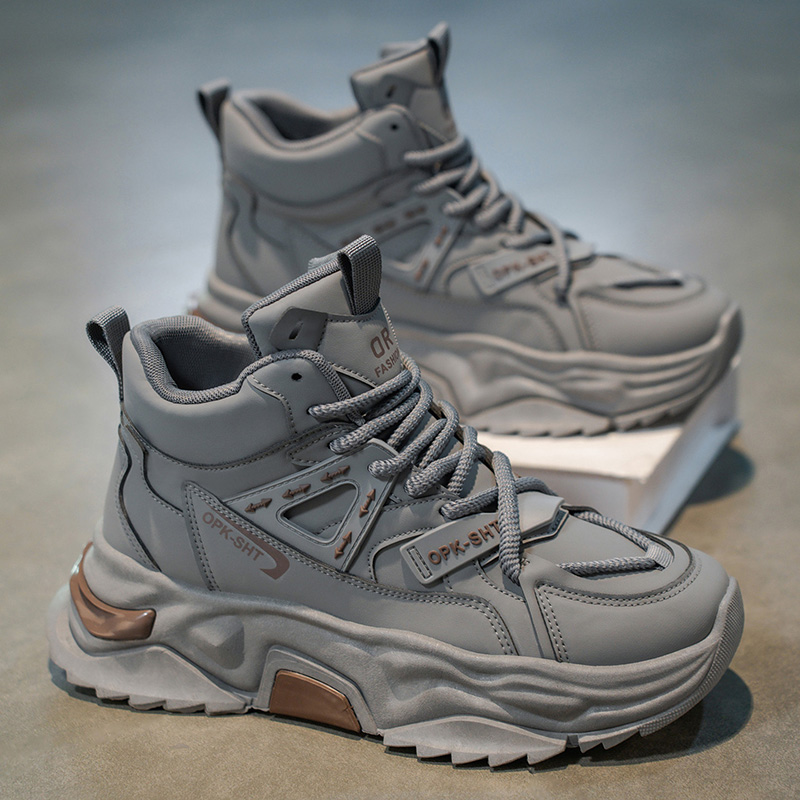 Men'S Fashion Running Shoes - High Top Breathable Anti Slip Man