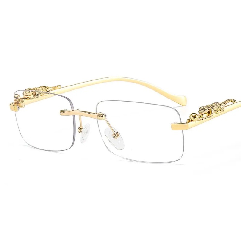 Men'S Fashion Model - Rimless Square Sunglasses Women Men Luxury