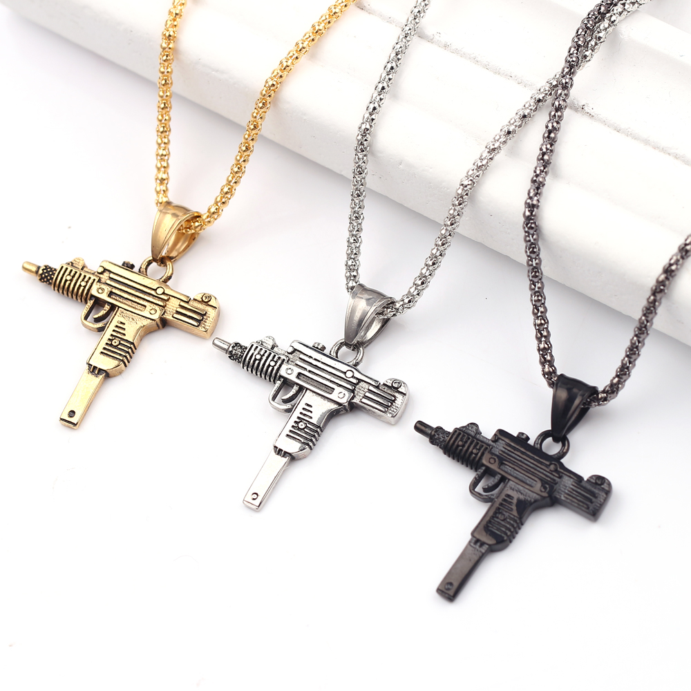 Punk Uzi Pistol Machine Gun Ne - Men'S Fashion Model 评论和价格