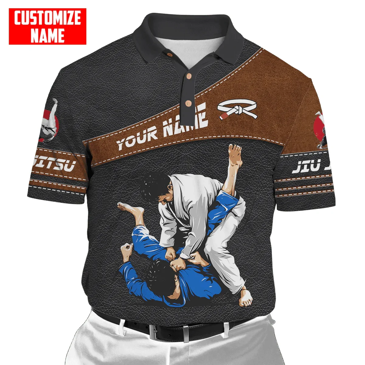 Customized Name Jiu Jitsu 3D A - Men'S Fashion Names 评论和价格