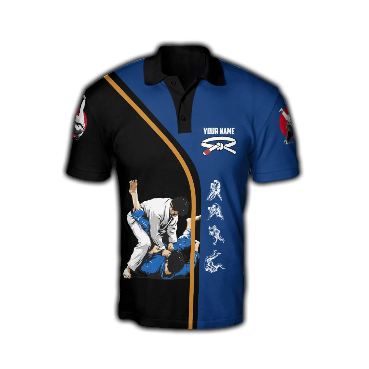 Customized Name Jiu Jitsu 3D A - Men'S Fashion Names 评论和价格