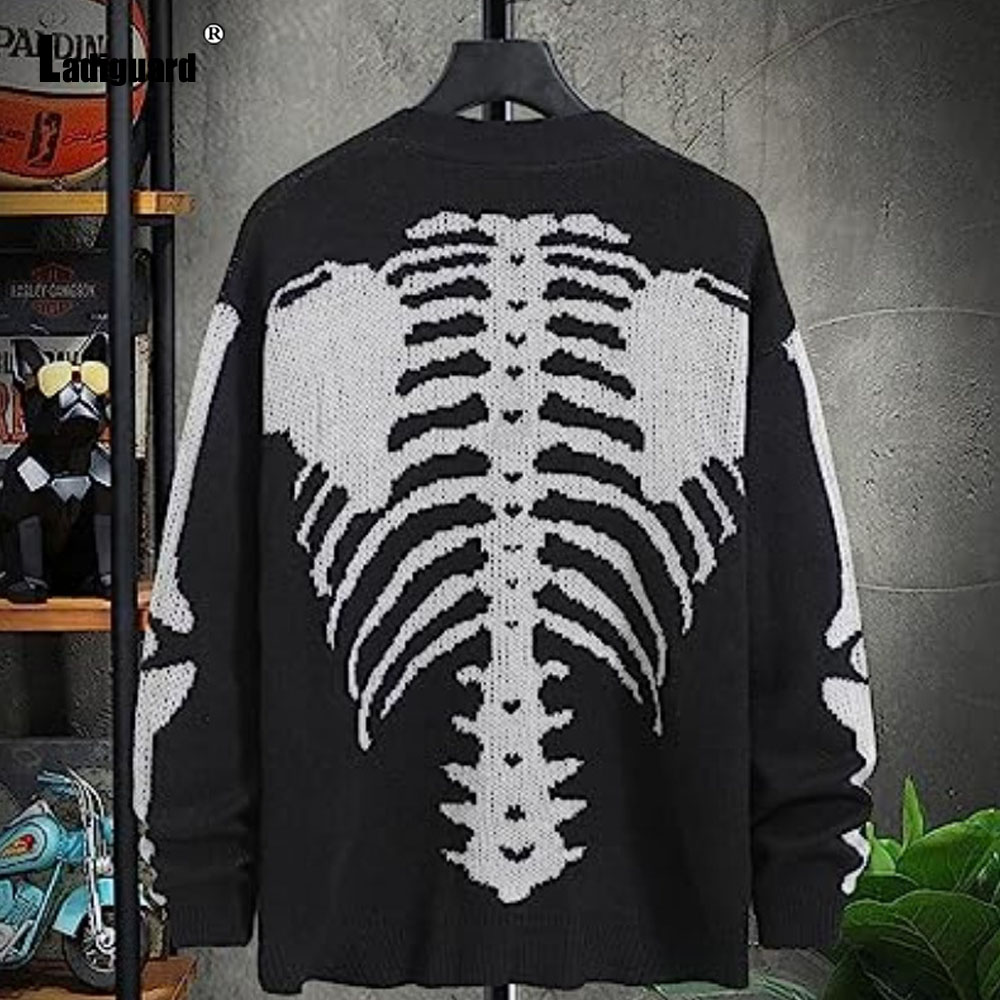 Ladiguard Men Retro Knitted Sw - Men'S Fashion V Neck Sweater 评论和价格