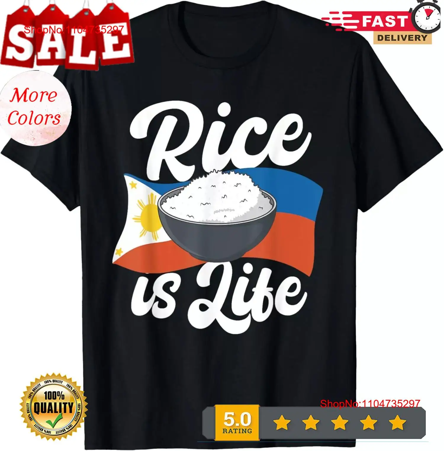 Rice Is Life Filipino Food Pro - Men'S Fashion Philippines 评论和价格