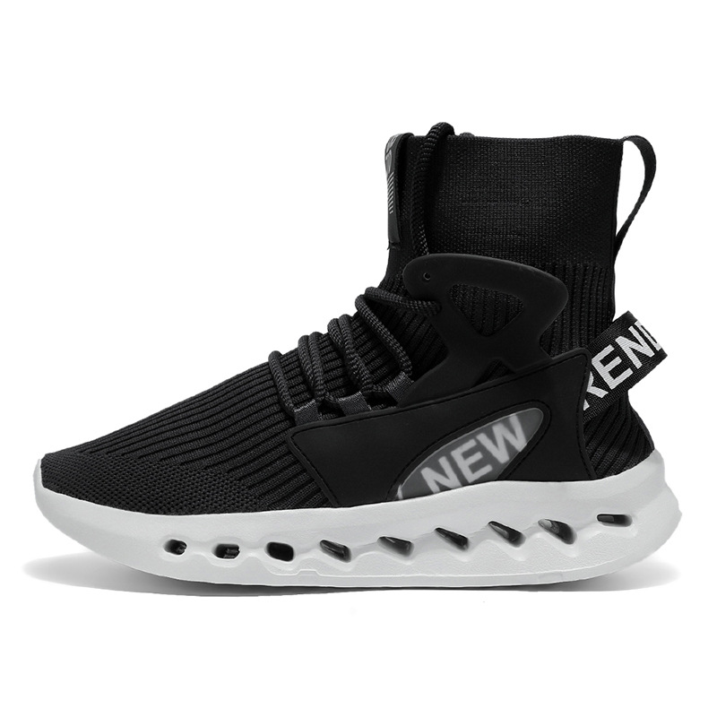 Trendy Men High Top Sock Shoes - Men'S Fashion Running Shoes 评论和价格