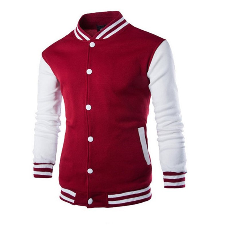 Hoodies Men Baseball Jacket Me - Varsity Jacket Letterman 评论和价格