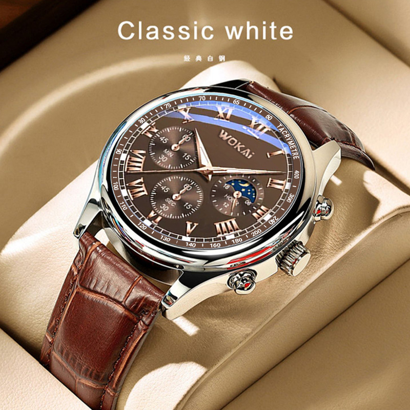 2023 Hot Sale WOKAI Watch Men  - Men'S Fashion Quartz Watch Wokai 评论和价格