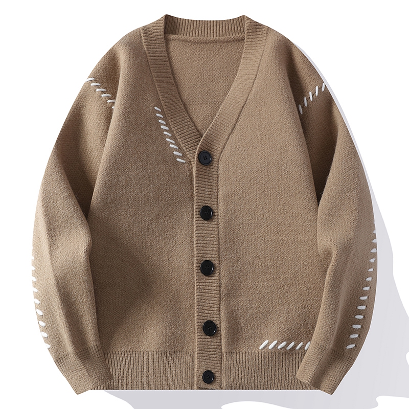2024 Autumn/Winter New Men's C - Men'S Fashion V Neck Sweater 评论和价格