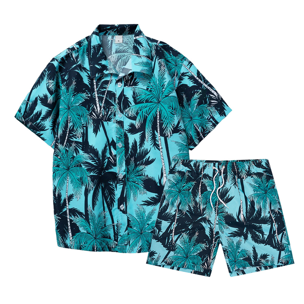 Hawaiian Coconut Tree 3D Print - Mens Fashion Streetwear 评论和价格
