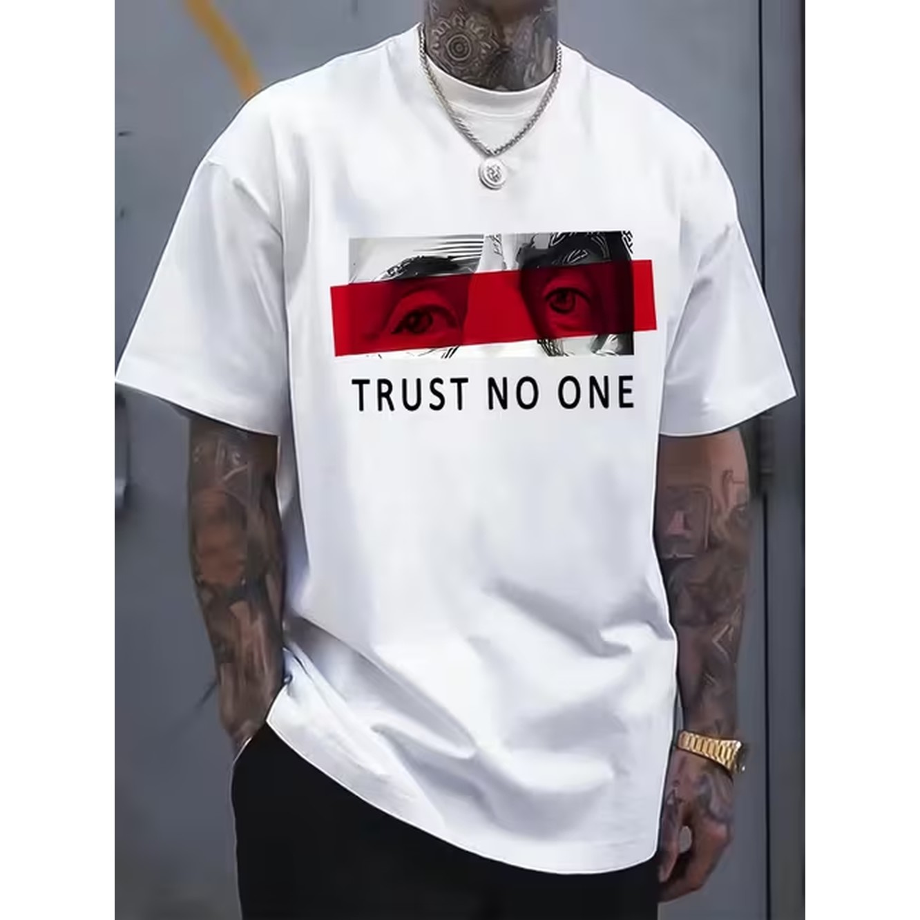 Fashion Printed Mens T Shirt H - Mens Fashion Combination 评论和价格