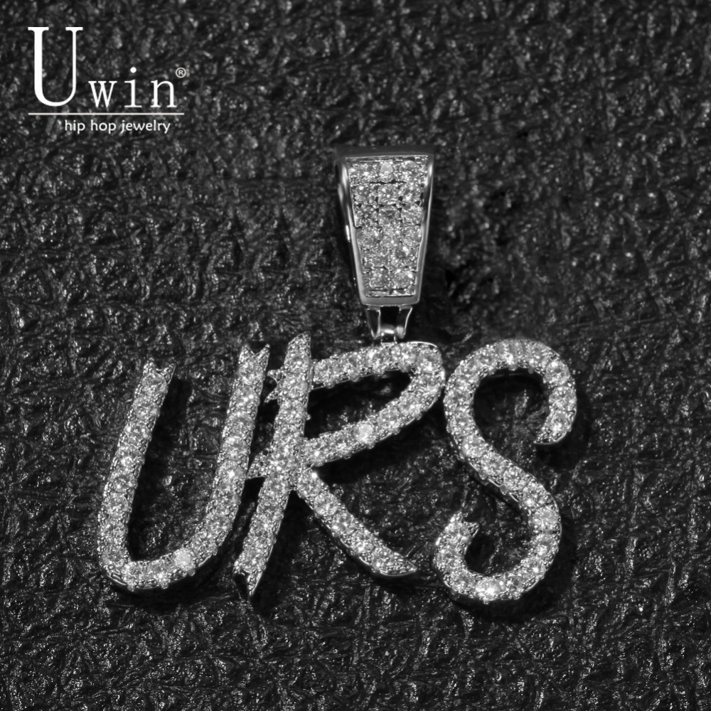 UWIN Name Brush Font Necklace  - Mens Fashion Combination 评论和价格