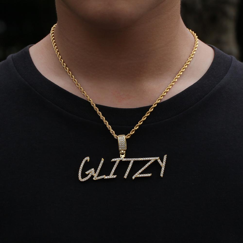 UWIN Name Brush Font Necklace  - Mens Fashion Combination 评论和价格