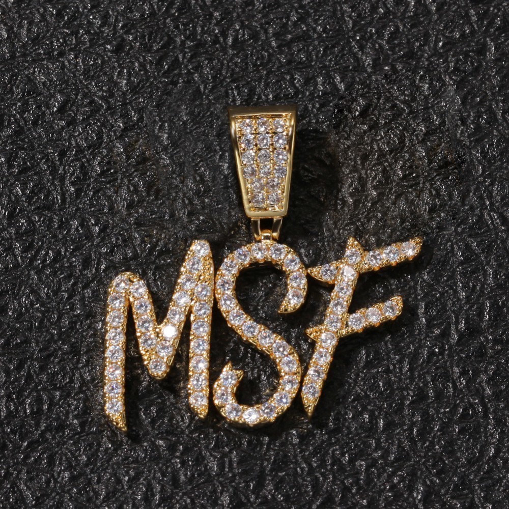 UWIN Name Brush Font Necklace  - Mens Fashion Combination 评论和价格