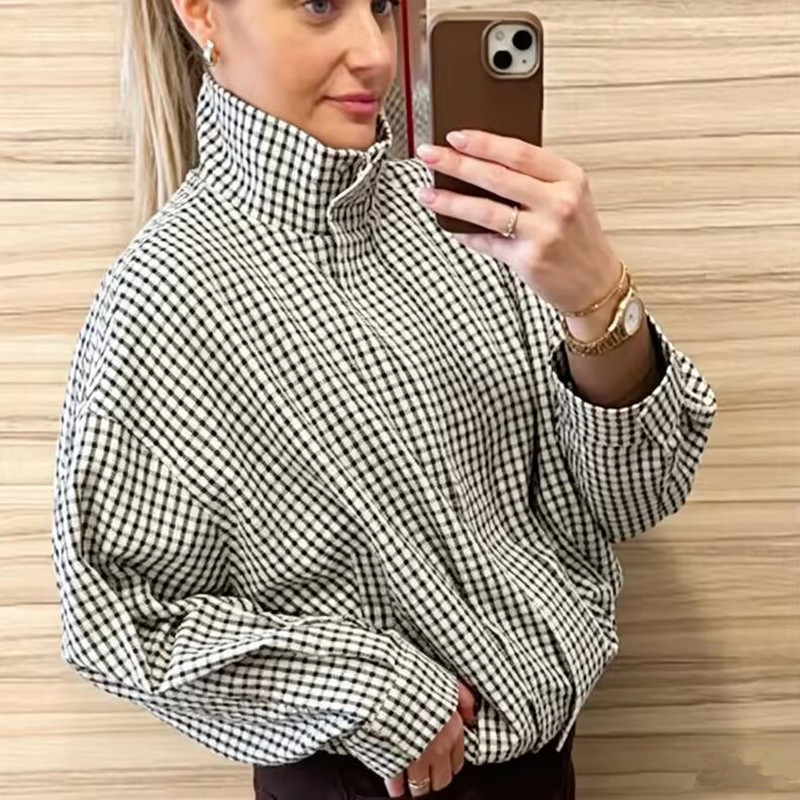 Plaid Bomber Jacket Women Demi - Varsity Jacket Letterman 评论和价格