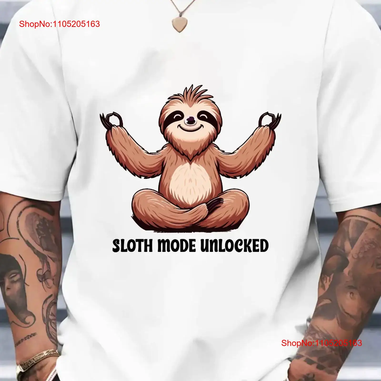 Sloth Mode Unlocked T SHIRT Fu - Men'S Fashion Everyday 评论和价格