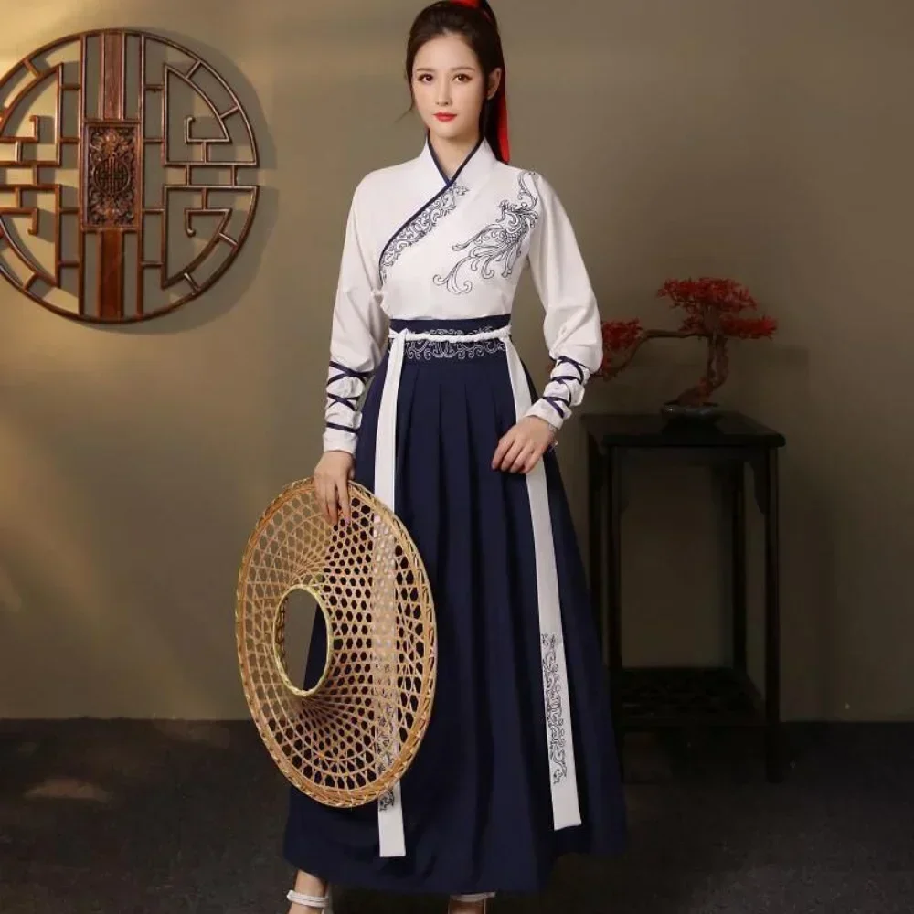 Modern Hanfu Women Top Skirt 2 - Men Fashion Vintage 评论和价格