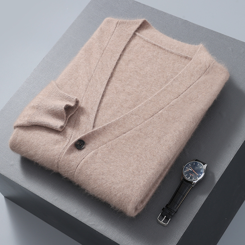 Men's Cardigan Sweater Mink Ve - Men'S Fashion V Neck Sweater 评论和价格