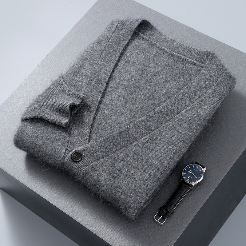 Men's Cardigan Sweater Mink Ve - Men'S Fashion V Neck Sweater 评论和价格