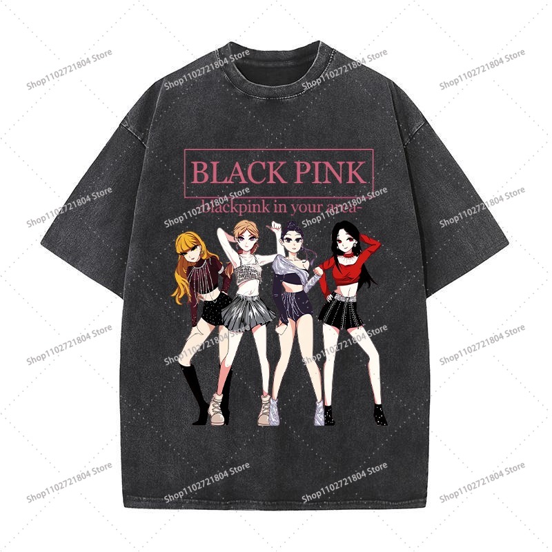 BlackPink Retro Fashion Tees f - Men'S Fashion Model 评论和价格