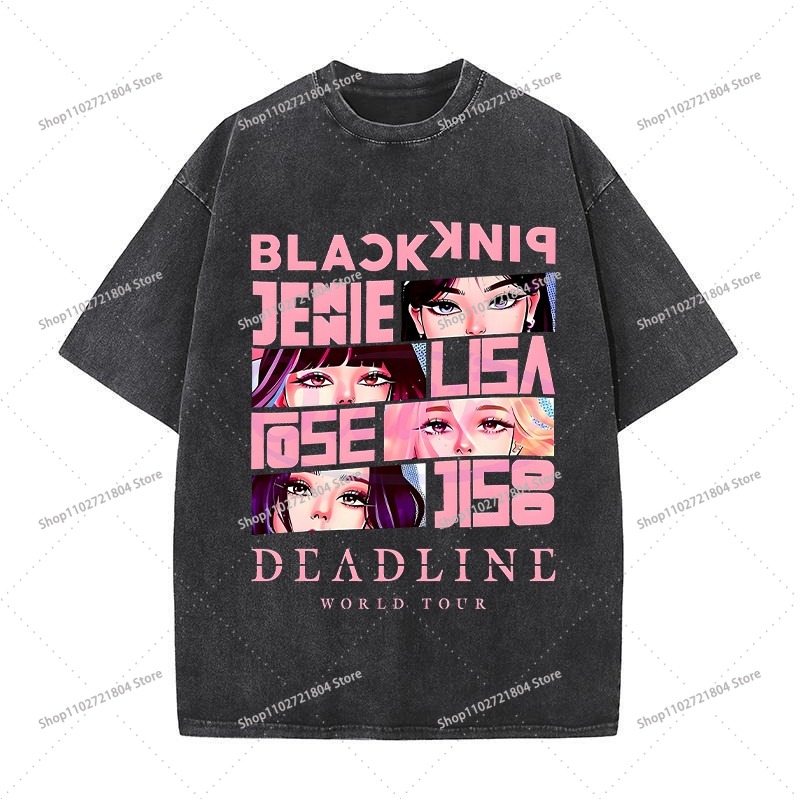 BlackPink Retro Fashion Tees f - Men'S Fashion Model 评论和价格