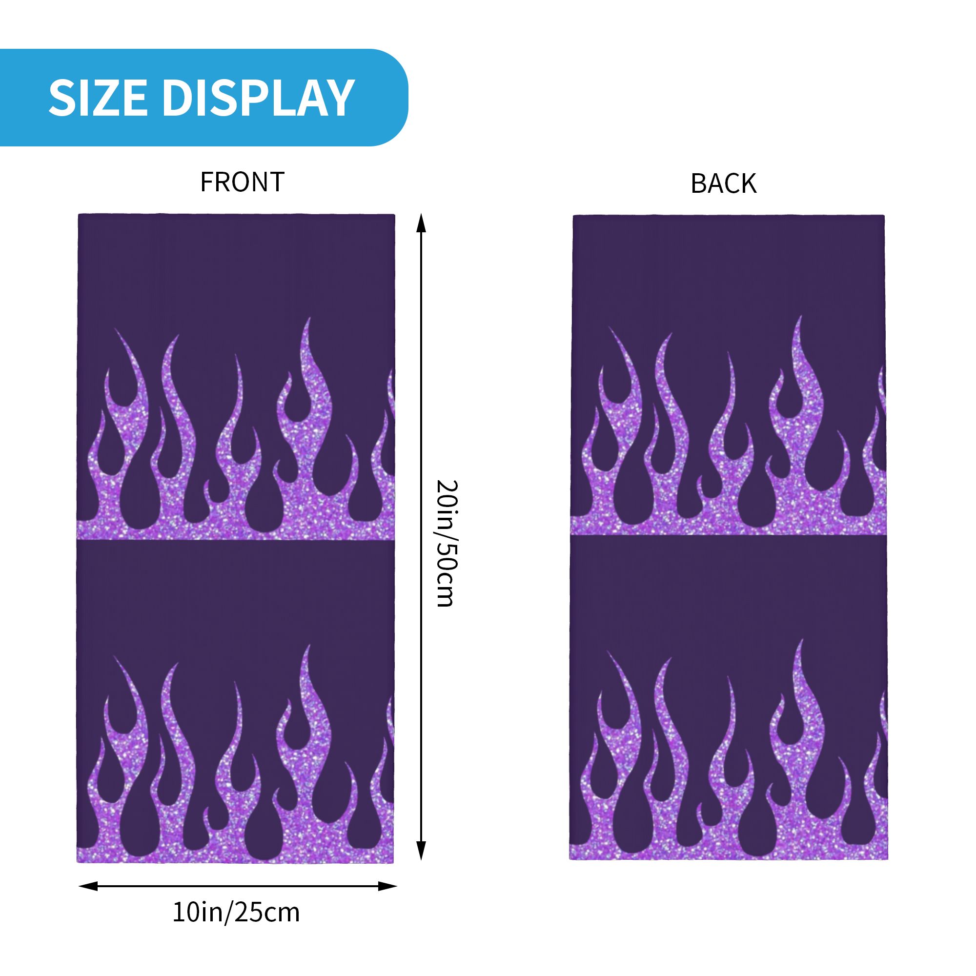 Custom Purple Glitter Flames B - Men'S Fashion Aesthetics 评论和价格