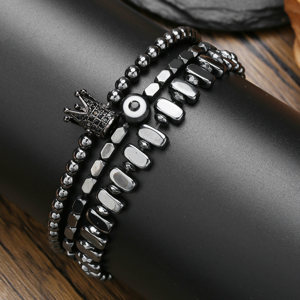 Punk Diablo 3pcs Set Multilaye - Mens Fashion Combination 评论和价格