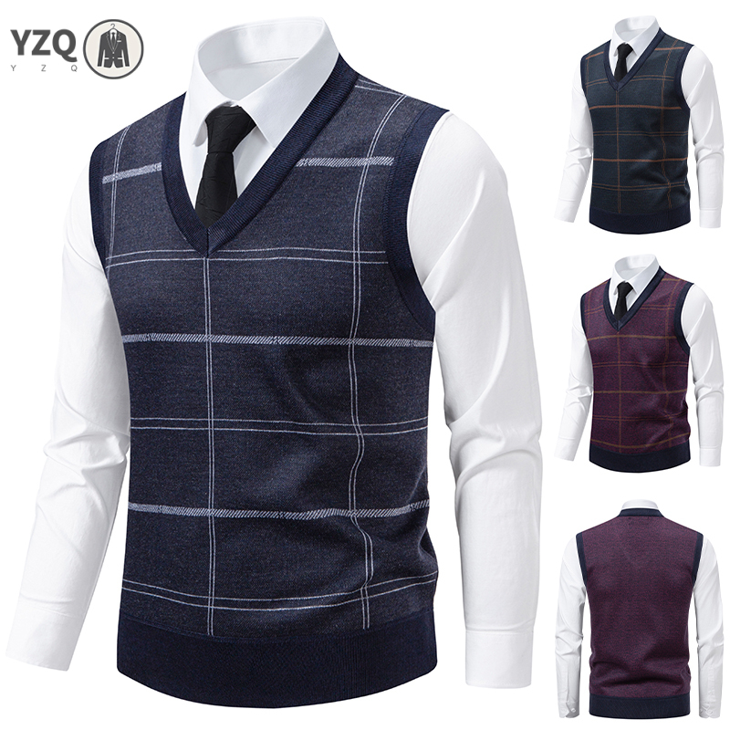Men's V-neck Knitted Sweater W - Men'S Fashion V Neck Sweater 评论和价格