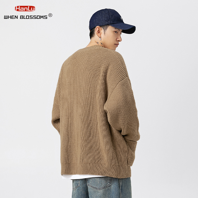 Korean Fashion Streetwear Sing - Men'S Fashion V Neck Sweater 评论和价格