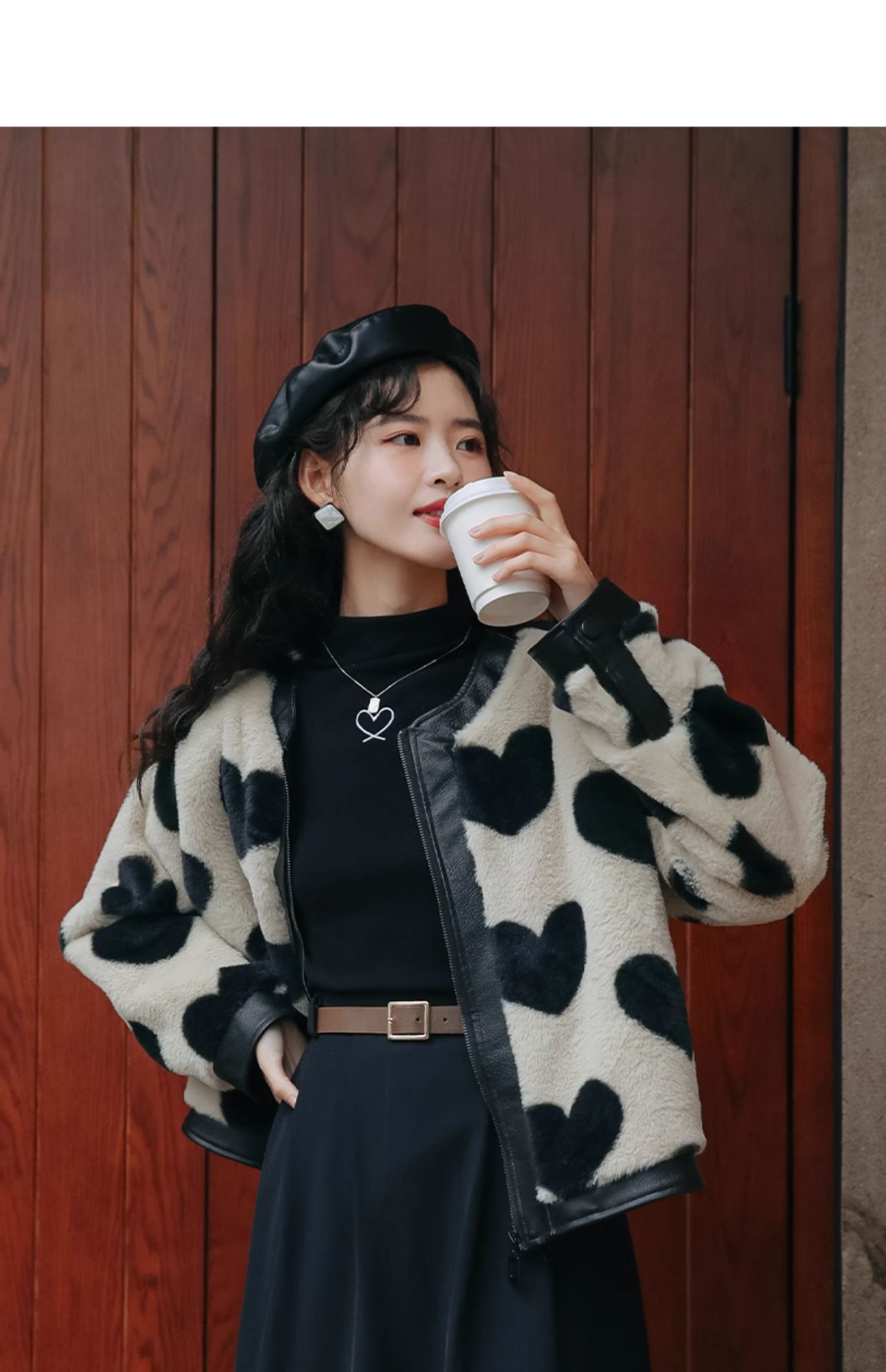 Lamb Wool Jacket Woman For Wom - Harrington Jacket 评论和价格