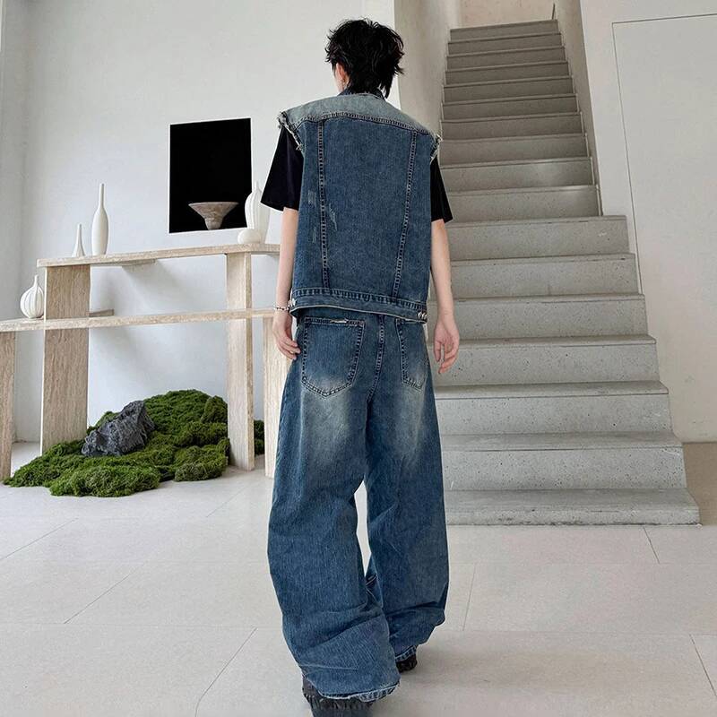 LUZHEN 2026 Summer Denim Two-p - Mens Fashion Streetwear 评论和价格