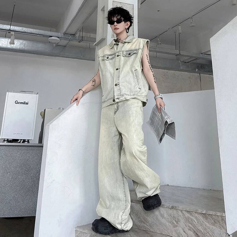LUZHEN 2026 Summer Denim Two-p - Mens Fashion Streetwear 评论和价格