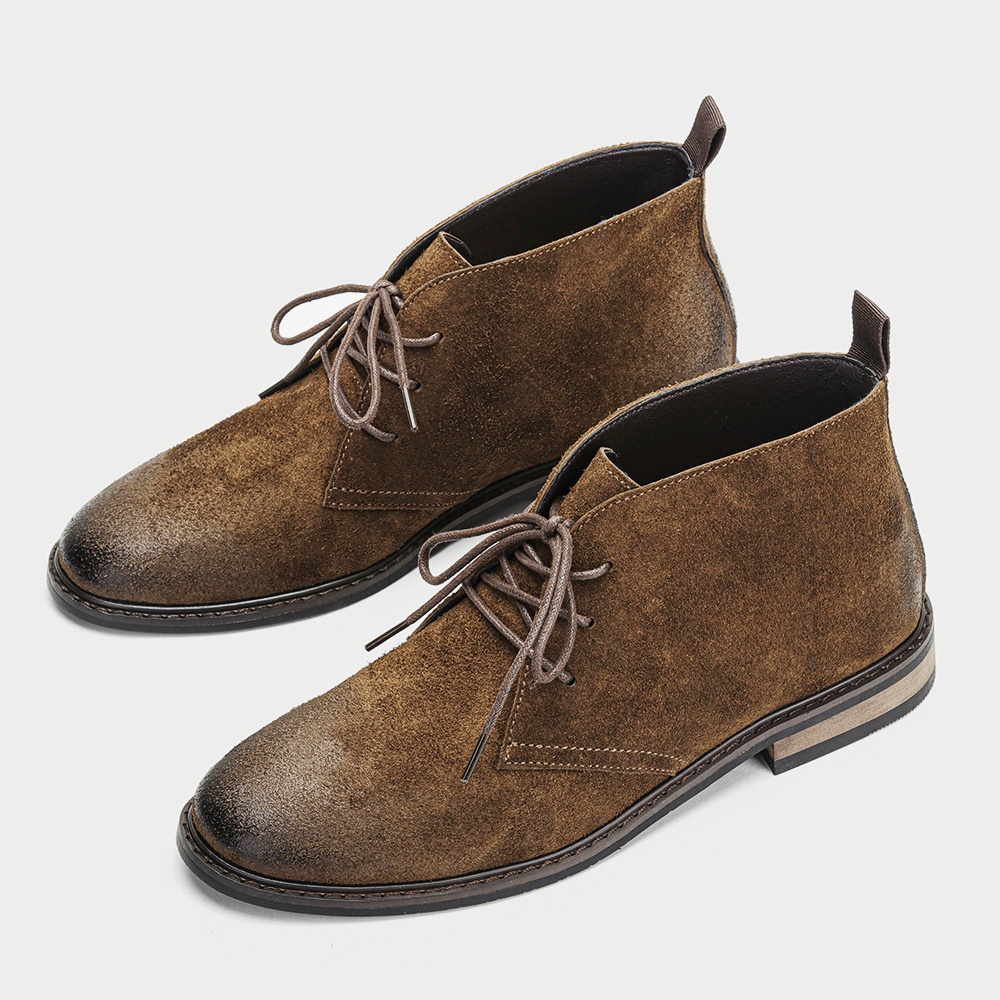 Leather Boots Retro Comfortabl - Men'S Fashion Model 评论和价格