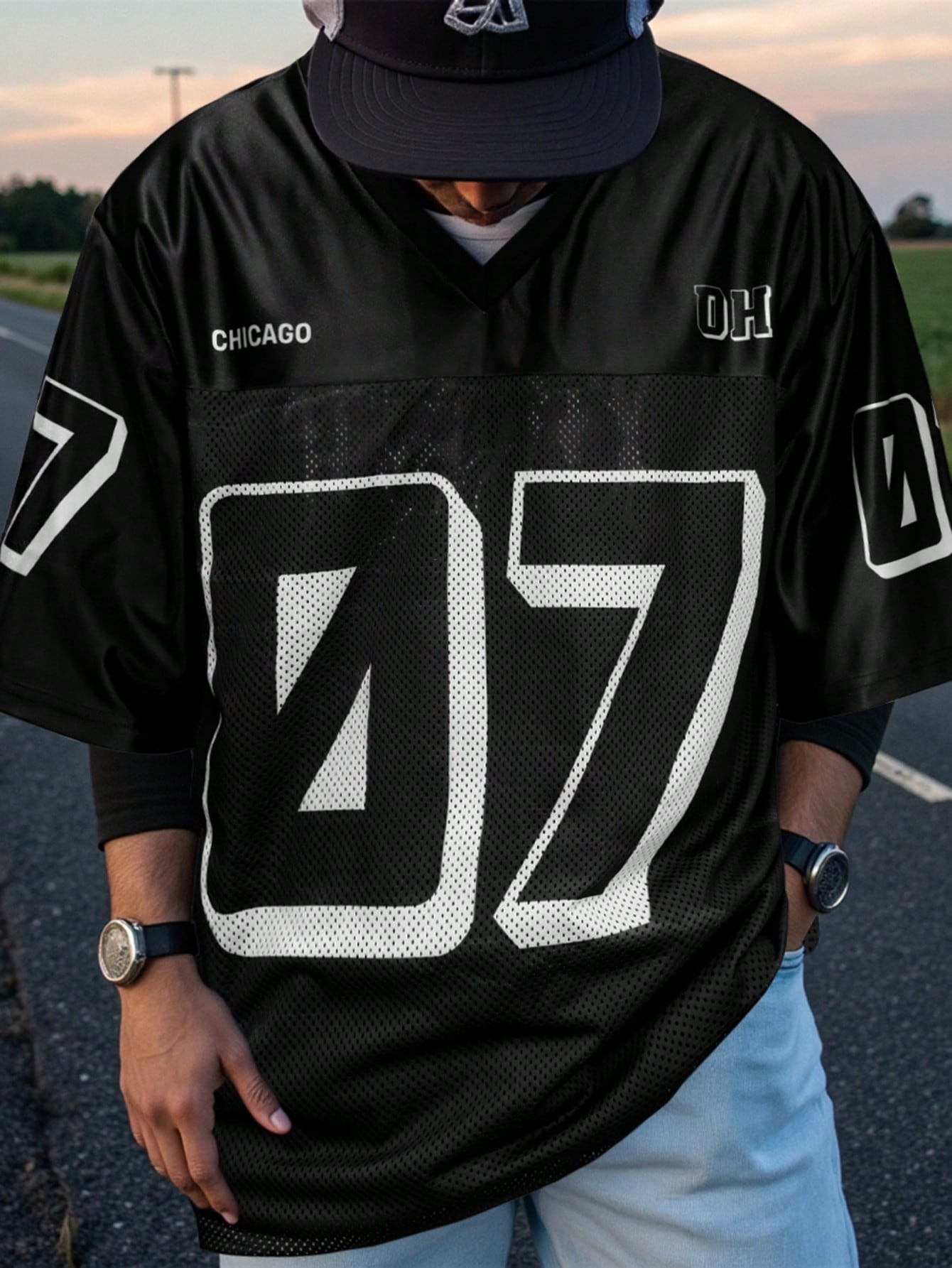 The new men's V-neck T-shirt f - Mens Fashion Combination 评论和价格