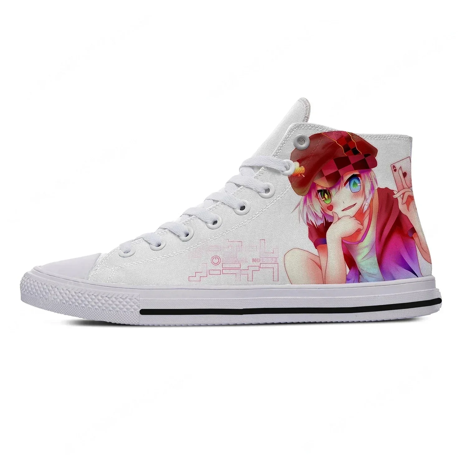 Anime NO GAME NO LIFE High Top - Men'S Fashion Running Shoes 评论和价格