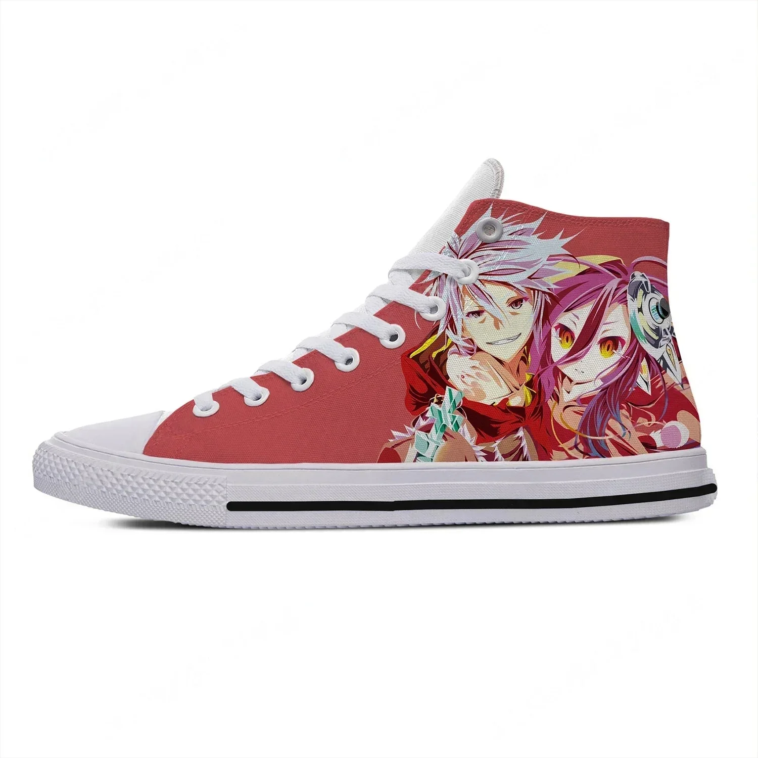 Anime NO GAME NO LIFE High Top - Men'S Fashion Running Shoes 评论和价格