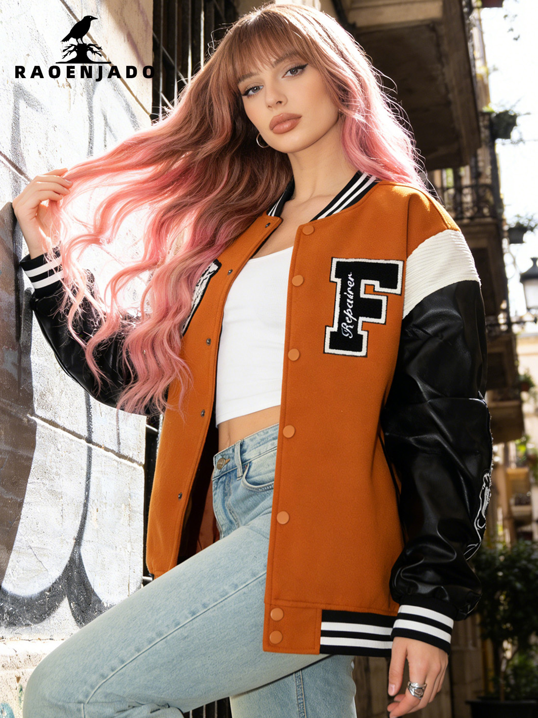 Womens Casual Varsity Jacket B - Varsity Jacket Letterman 评论和价格