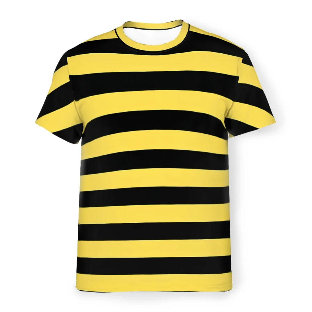 Black Yellow Striped Bee T-Shi - Men'S Fashion Aesthetics 评论和价格