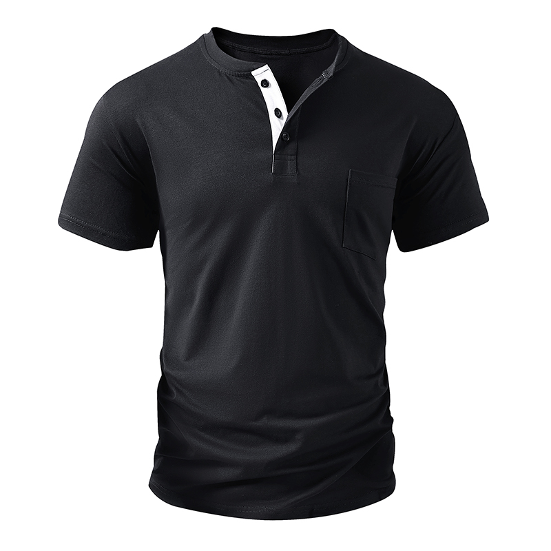 Henley T Shirt Men's EU Size C - Mens Fashion Streetwear 评论和价格